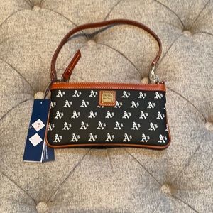 Dooney & Bourke Black and Brown Wristlet